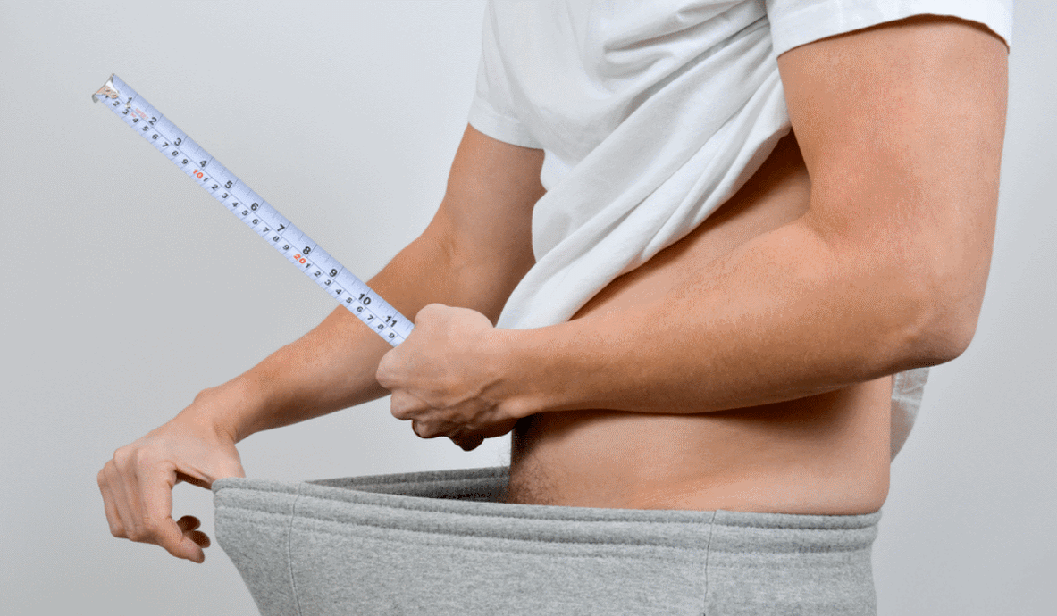 Penismessung mat engem Zentimeter